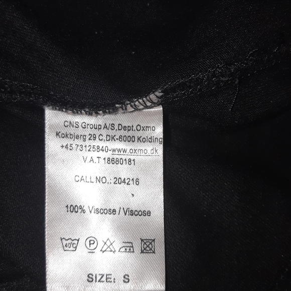 Oxmo sexy mini sleeveless black dress size S - Picture 12 of 15